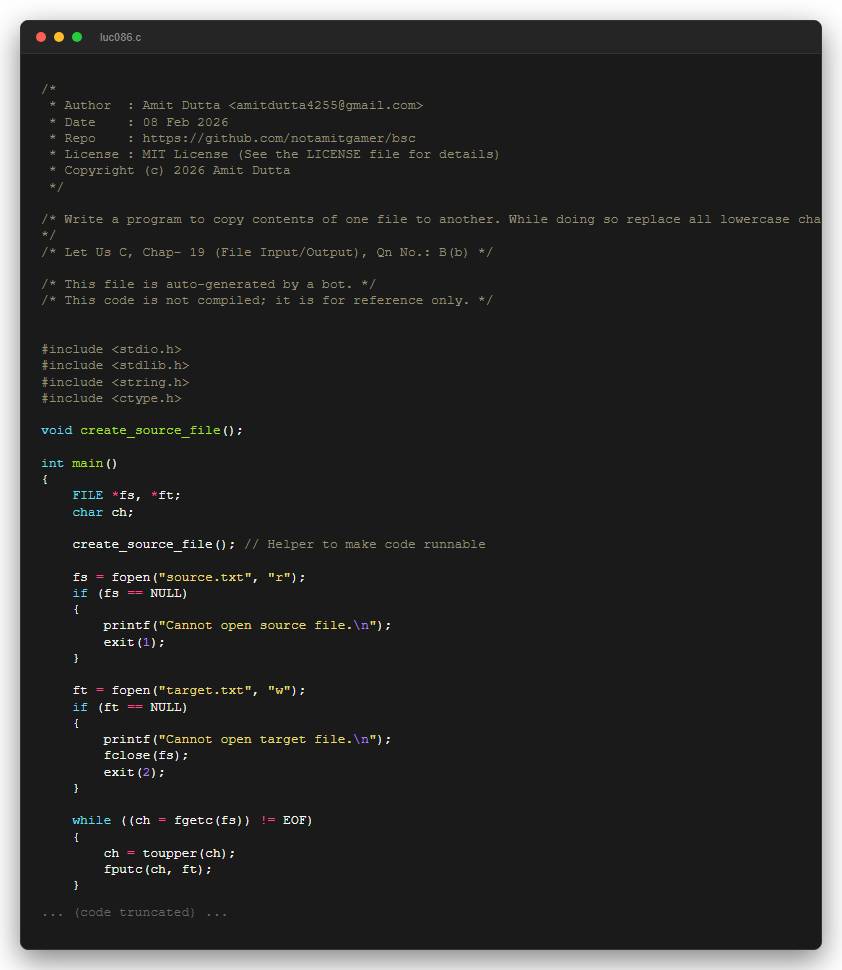 Write a program to copy contents of one file to another. While doing so replace all lowercase characters to their equivalent uppercase characters.